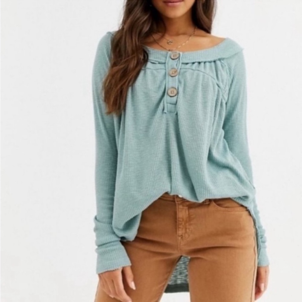 Free People Must Have Henley Thermal Top